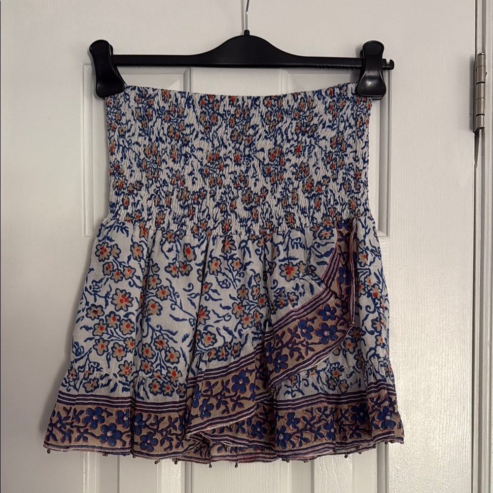 BELL Floral Smocked Mini Skirt